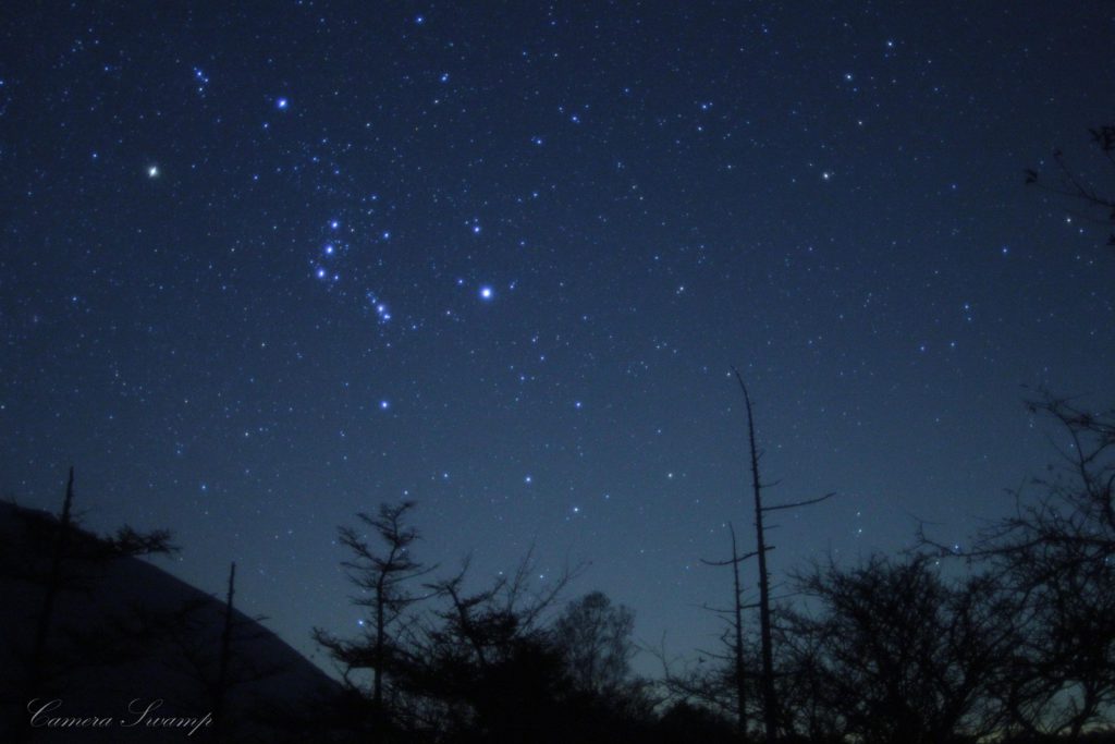 奥日光 戦場ヶ原大展望台付近の星空写真