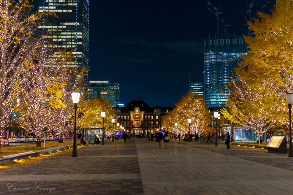東京 丸の内エリアの夜景イルミネーション